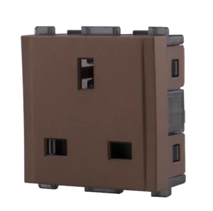 13A socket  british type with shutter BM Crv61208